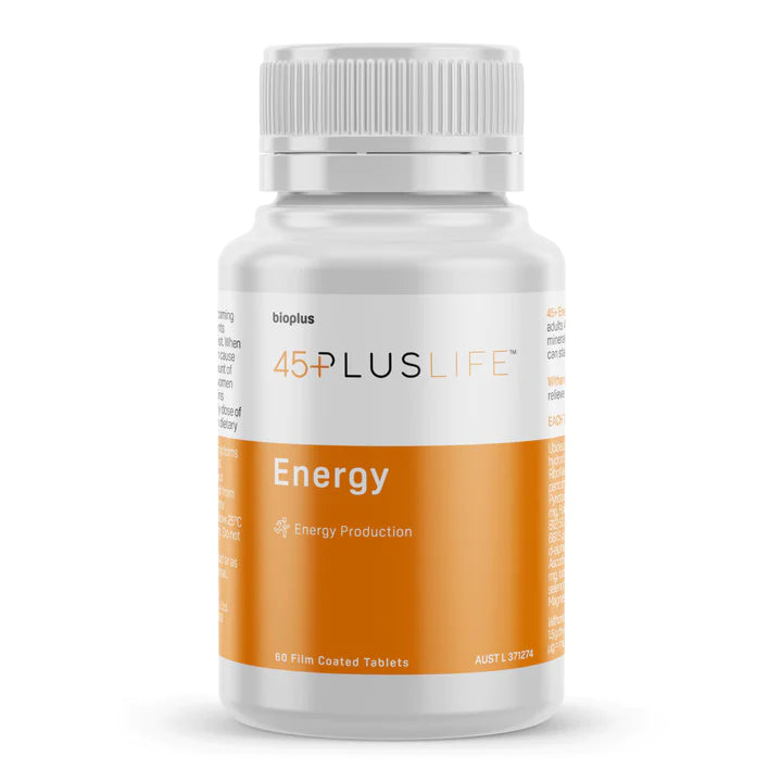 Bioplus 45 Plus Life Energy Supplement - Natural Energy Booster for Adults - Supports Vitality & Stamina - Perfect for Workouts, Daily Fatigue & Active Lifestyle