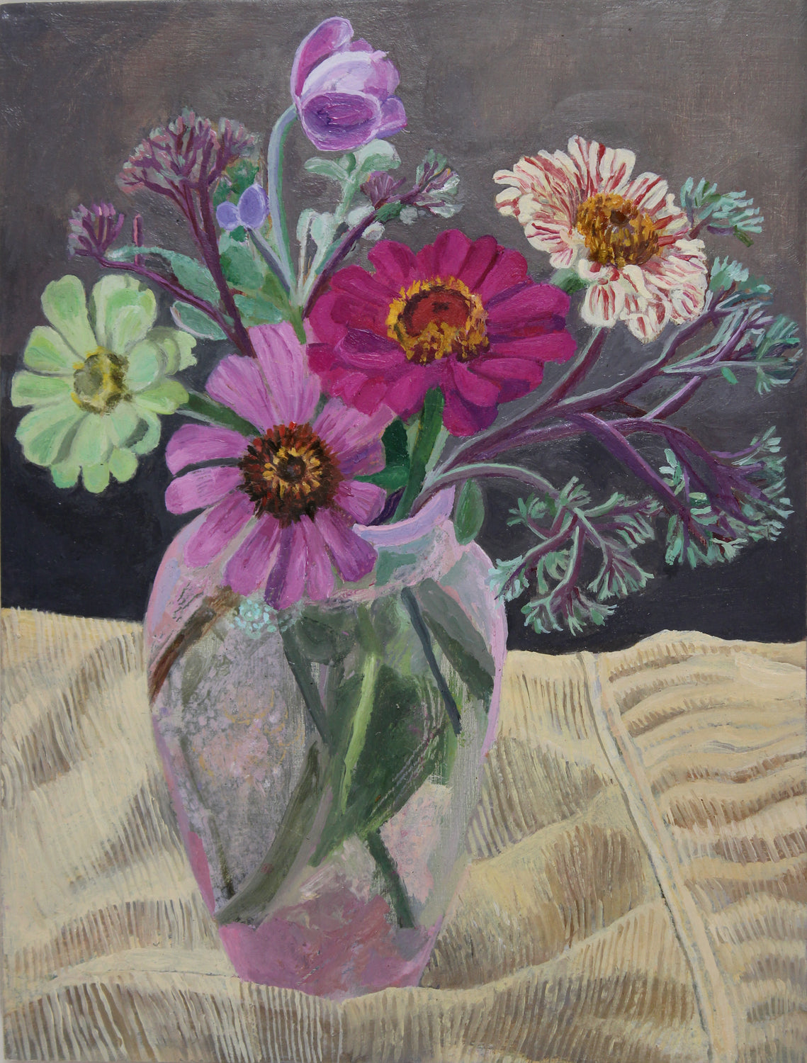 Elizabeth Heller: August Flowers - Handmade Floral Art Print for Home & Office Decor | Perfect Wall Art for Living Room, Bedroom, and Gift Ideas