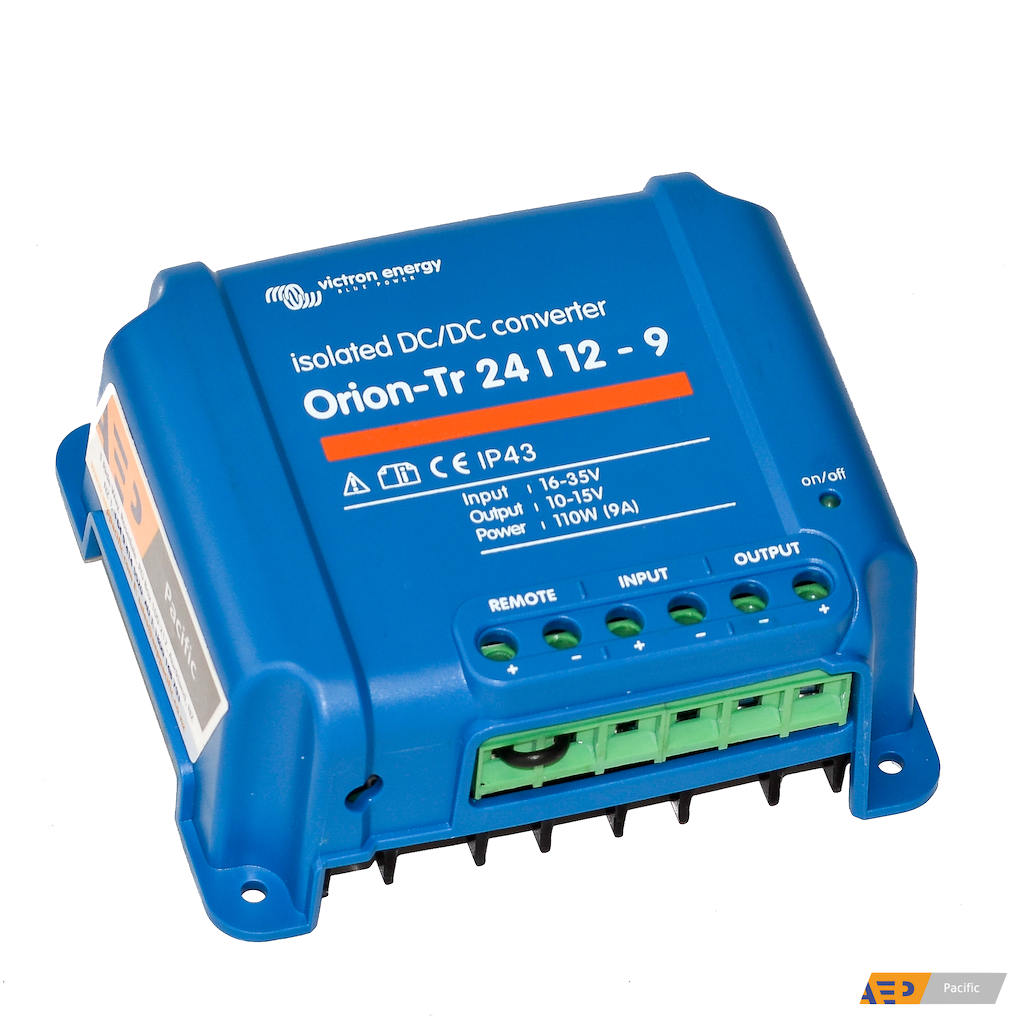 Orion TR Isolated DC-DC Converter 24V to 12V 9A 110W - Power Supply for RVs, Boats, Solar Systems & Off-Grid Applications