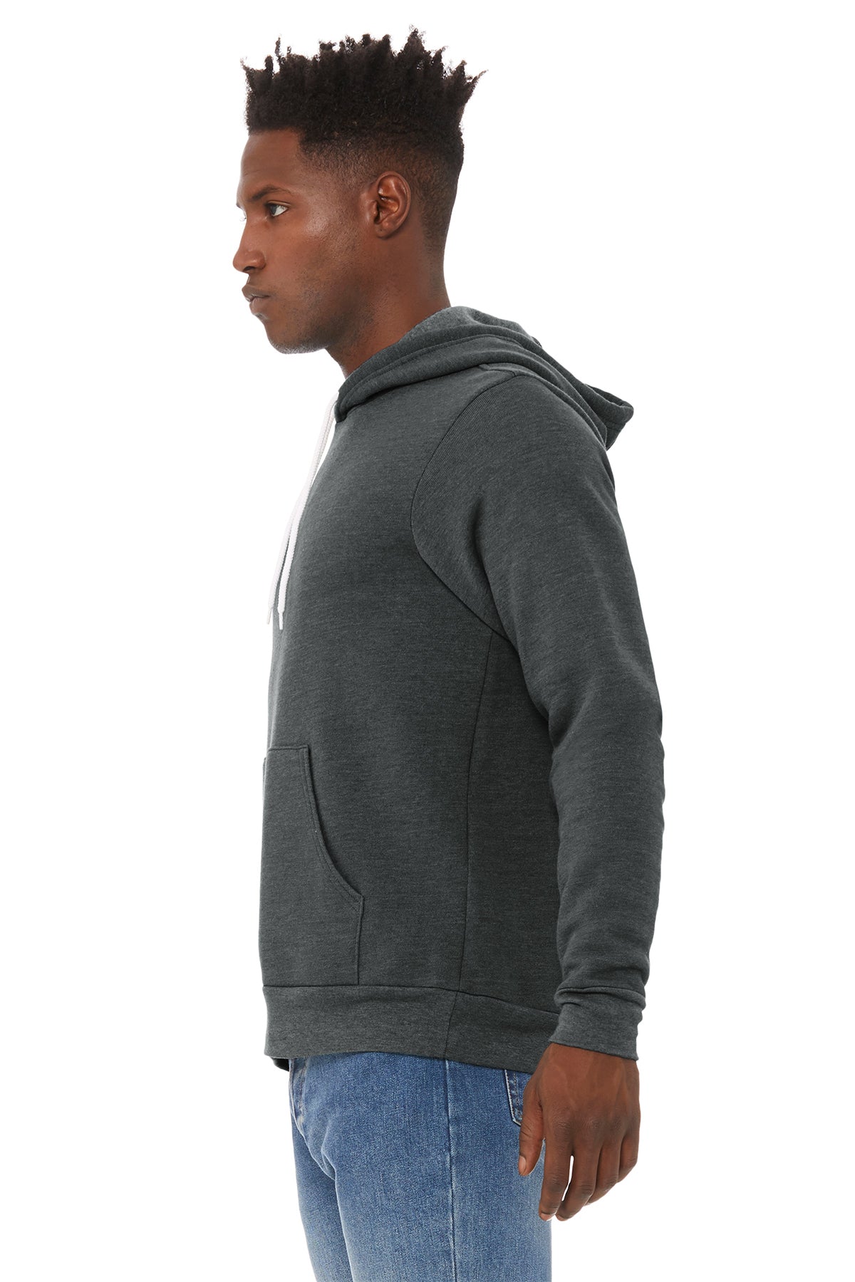 Bella Canvas Unisex Sponge Fleece Hoodie - Dark Grey | Soft & Warm Pullover for Men & Women | Perfect for Casual Wear, Outdoor Activities & Loungewear