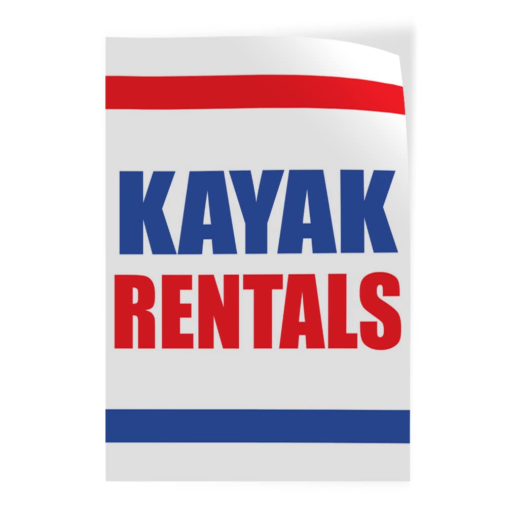 Vertical Vinyl Door Decals - Multiple Sizes (24x36 Inches) for Kayak Rentals, Industrial Luggage & Car Bumper Stickers - Perfect for Business Branding & Vehicle Advertising