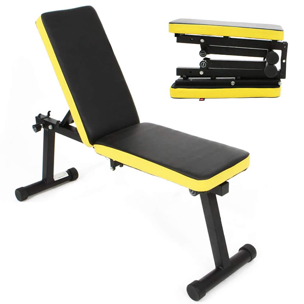 SogesGame Adjustable Foldable Weight Bench for Home Gym - Full Body Workout Equipment for Strength Training & Exercise | Perfect for Home Fitness, Bodybuilding & CrossFit Workouts