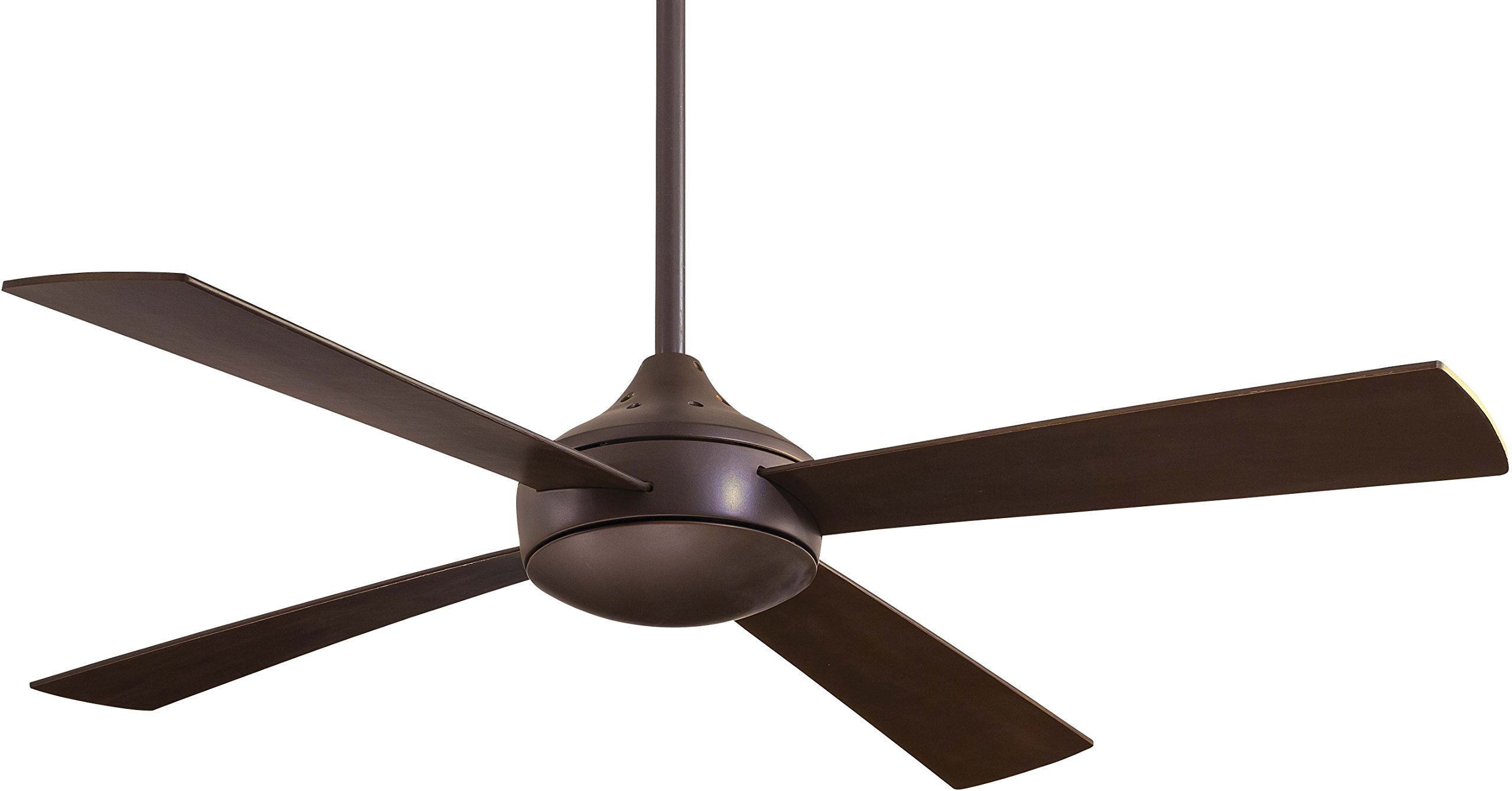Minka Aire F521-ORB Oil Rubbed Bronze Ceiling Fan with Light Kit - 52 Inch Indoor/Outdoor Low Profile Flush Mount - Perfect for Bedroom, Living Room, Patio & Covered Porch