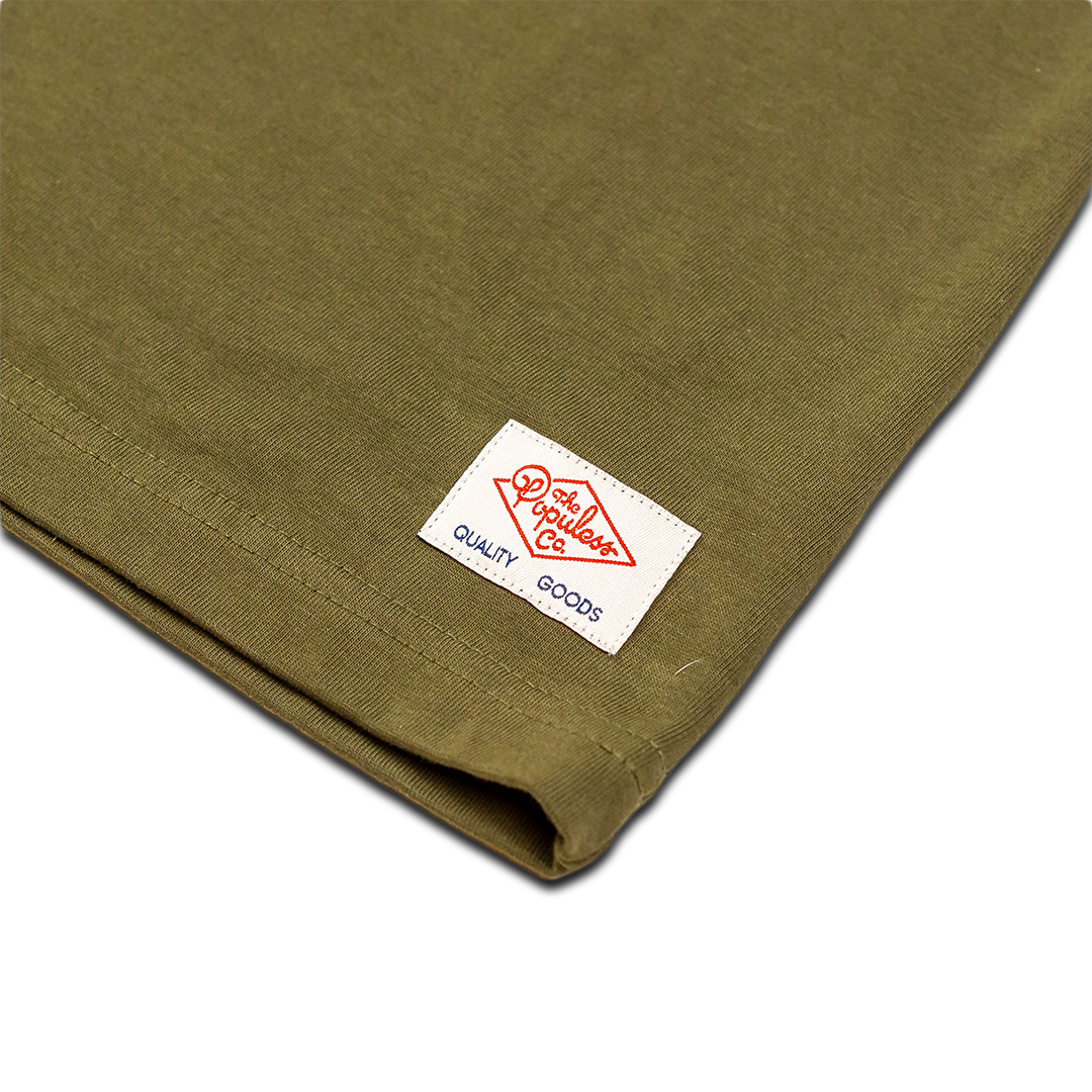 Premium Organic Cotton Prairie Roots T-Shirt in Olive Green - Comfortable & Eco-Friendly Casual Wear for Outdoor Adventures & Everyday Style