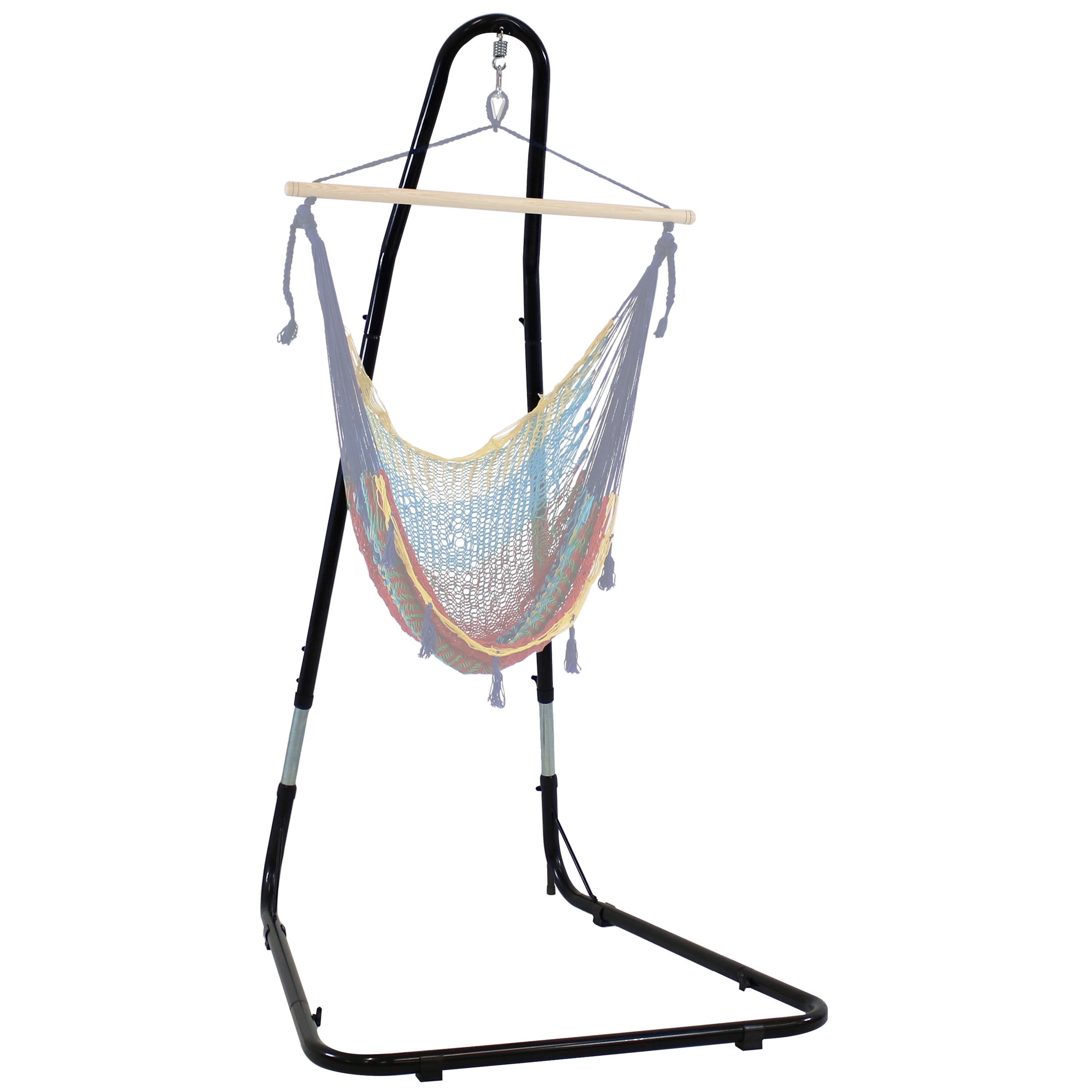 Heavy Duty Adjustable Hammock Chair Stand - Sturdy & Durable for Indoor/Outdoor Use - Perfect for Patio, Backyard, Garden, or Balcony Relaxation