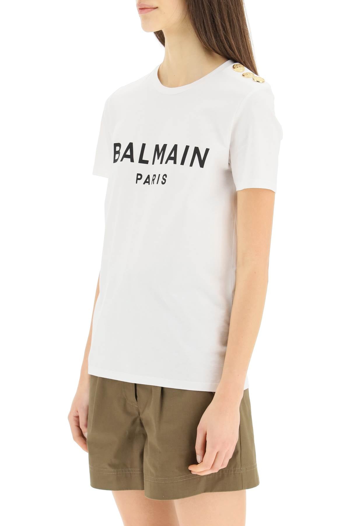 Balmain Logo Button-Up T-Shirt for Men & Women | Stylish Casual & Streetwear Fashion | Perfect for Daily Wear, Parties & Outings