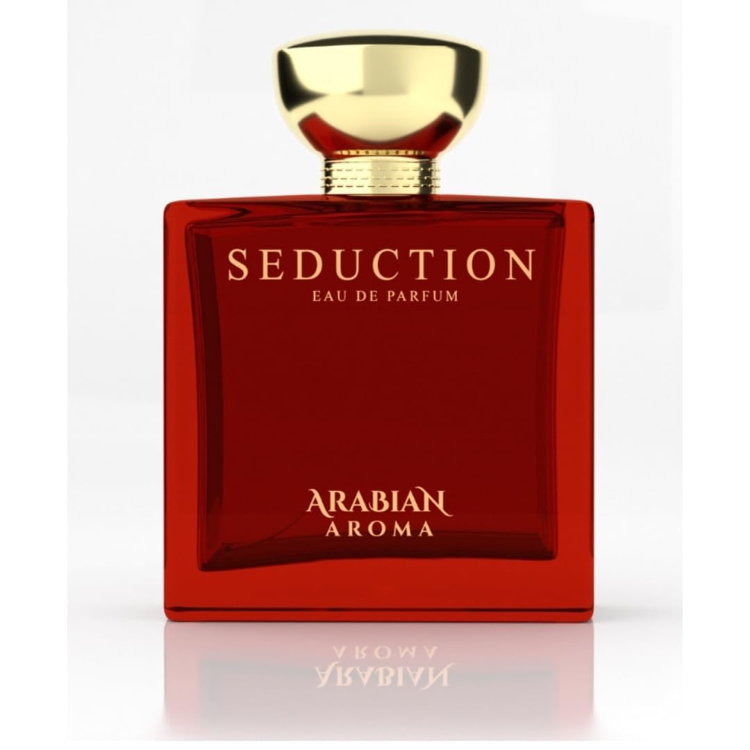 Arabian Aroma Seduction Men's Cologne | Premium Long-Lasting Eau De Parfum | Exotic Woody Spicy Fragrance for Men | 100ml Bottle | Perfect for Date Night, Office & Special Occasions