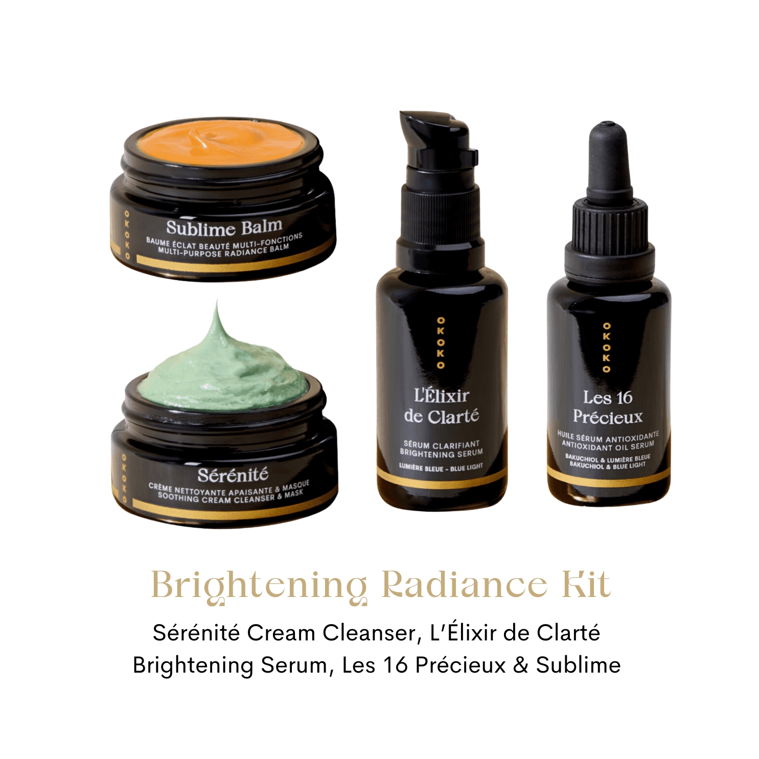 Brightening Radiance Kit - Vitamin C Serum & Hyaluronic Acid for Glowing Skin | Anti-Aging & Hydrating Skincare Set | Perfect for Daily Routine & Night Care