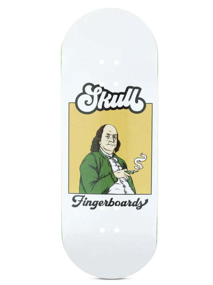 Premium Skull Fingerboards Deck - Burnin' Money Design | Professional Finger Skateboard for Tricks & Stunts | Perfect for Skateboard Enthusiasts & Collectors | Indoor & Outdoor Use