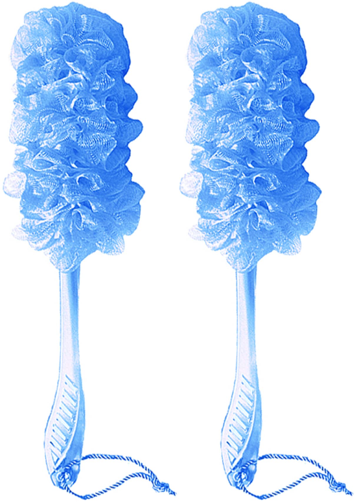 Aquasentials Deluxe Mesh Brush 2 Pack - Premium Bath & Shower Scrubber for Exfoliating & Cleansing - Perfect for Spa, Home Use & Gift Giving