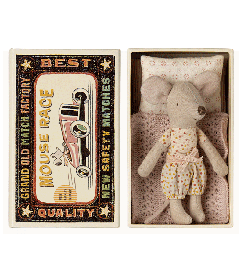 Maileg Little Sister Mouse in Box - Adorable Collectible Toy for Kids & Gift for Girls | Perfect for Playtime, Nursery Decor & Themed Birthday Parties