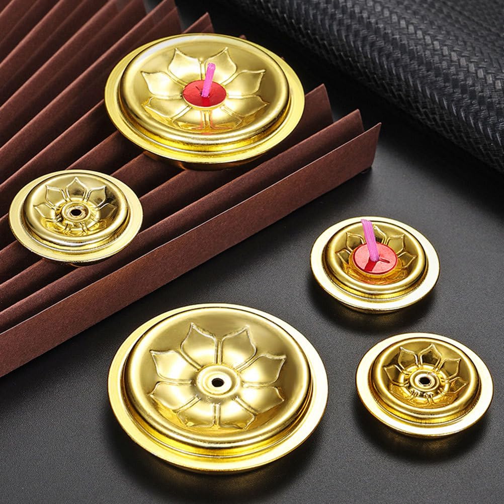 Angoily 9PCS Metal Candle Wick Holders - Oil Lamp & Butter Lamp Wick Set with Floating Wick for Buddhist Worship, Kerosene Fuel Tealight Holders - Perfect for Home Decor, Meditation & Spiritual Ceremonies