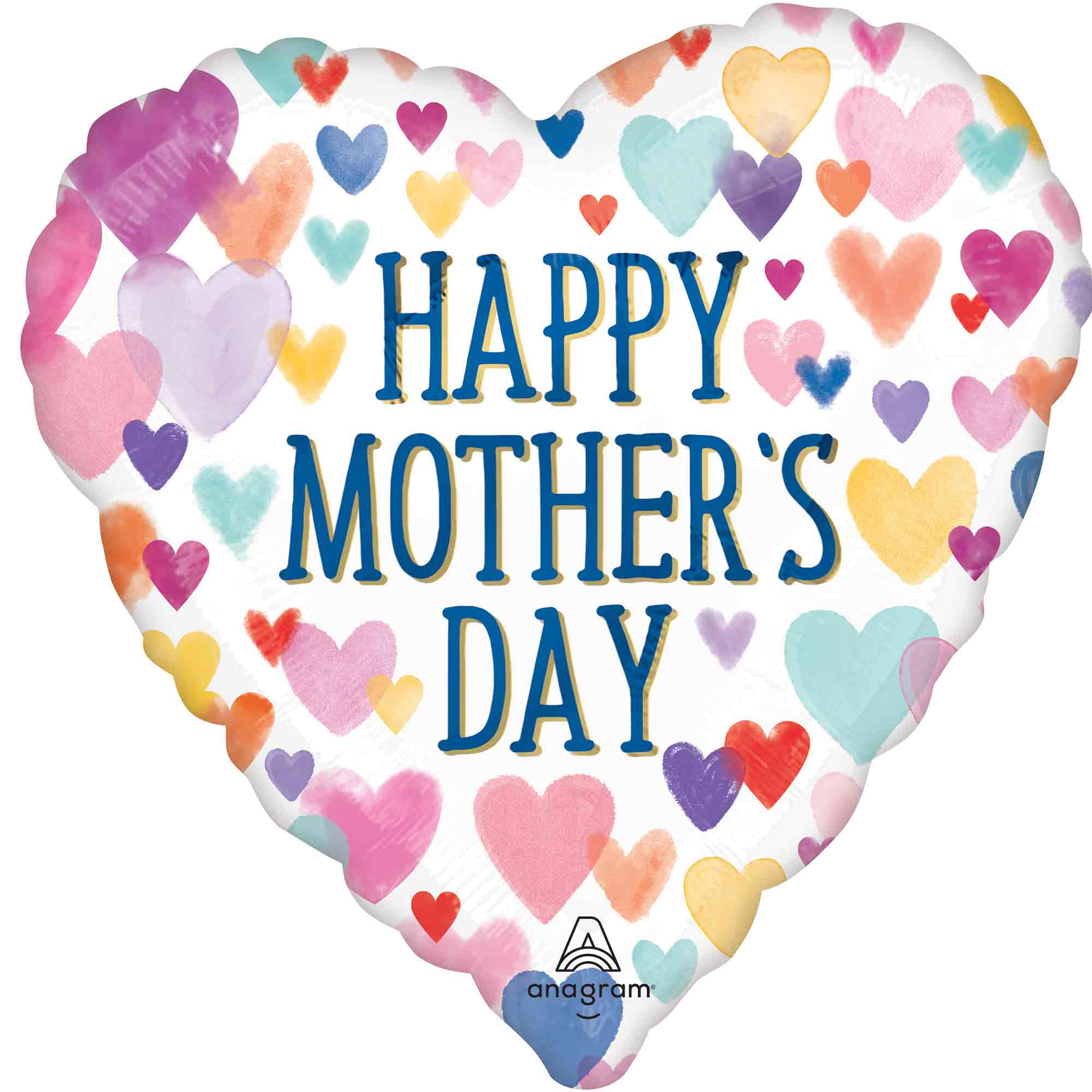 45cm Standard HX Happy Mother's Day Sprinkled Hearts - Perfect Gift for Mom, Birthday, Anniversary & Special Occasions - Home & Office Decoration