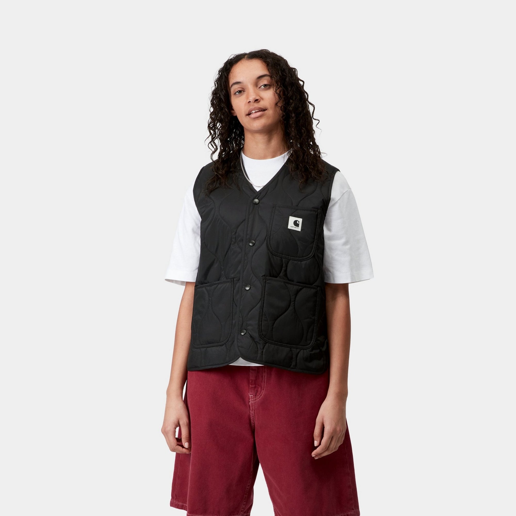 Women's Skyler Vest - Black | Lightweight Quilted Puffer Vest for Layering | Perfect for Fall, Winter & Outdoor Activities
