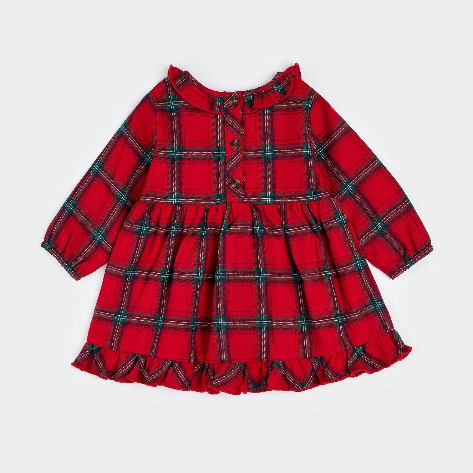 Scarlet Plaid Flannel Dress Set for Women - Cozy Fall & Winter Outfit - Perfect for Casual Wear, Date Nights and Holiday Parties