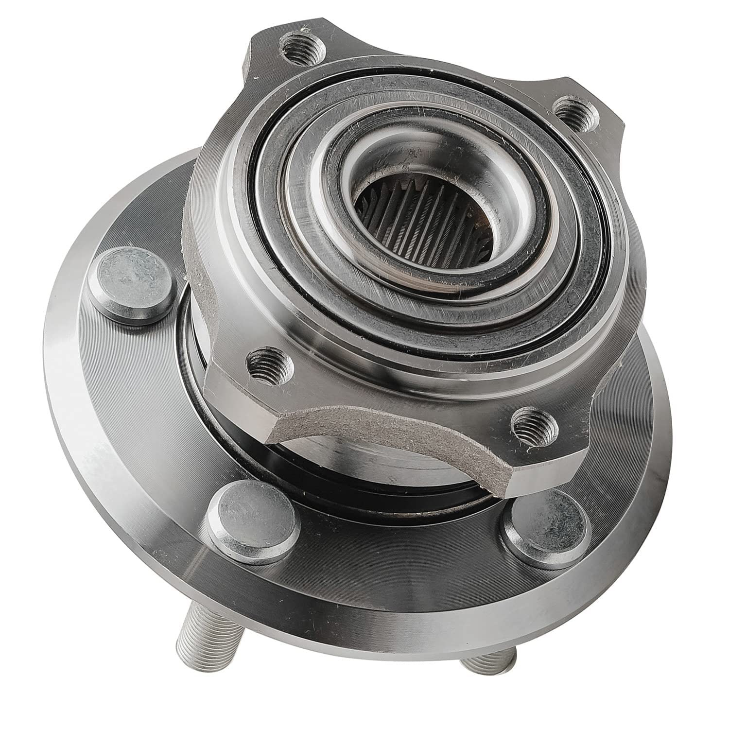 Detroit Axle - 2pc Set AWD Front Passenger Side CV Axle Wheel Bearing & Hub Assembly Replacement for Chrysler 300 Dodge Charger Magnum - Perfect for Off-Roading & Daily Commuting