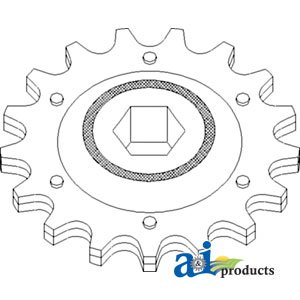 Grain Elevator Sprocket Idler - Replacement Part A-1319759C1 for Farm Equipment - Compatible with John Deere & Case IH - Perfect for Harvesting & Grain Handling Operations