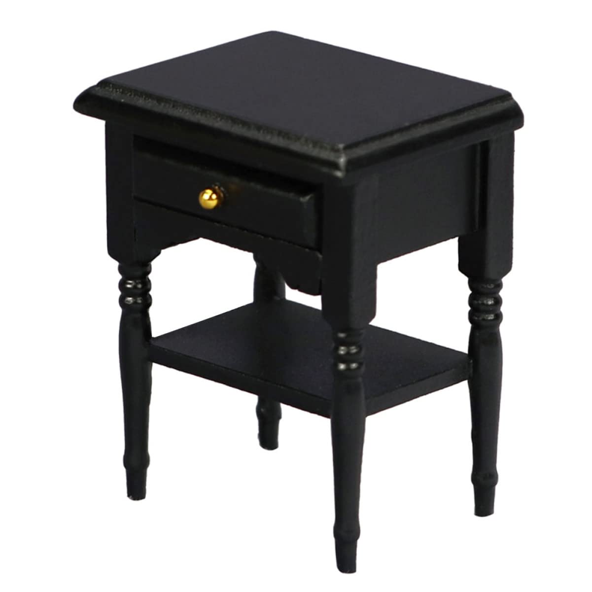 1pc Mini Wooden Bedside Table - Dollhouse Nightstand, Miniature Cupboard, Wooden End Table for Tiny Home Decor, DIY Miniature Furniture, Micro Scene Display - Perfect for Dollhouses, Model Homes & Miniature Displays