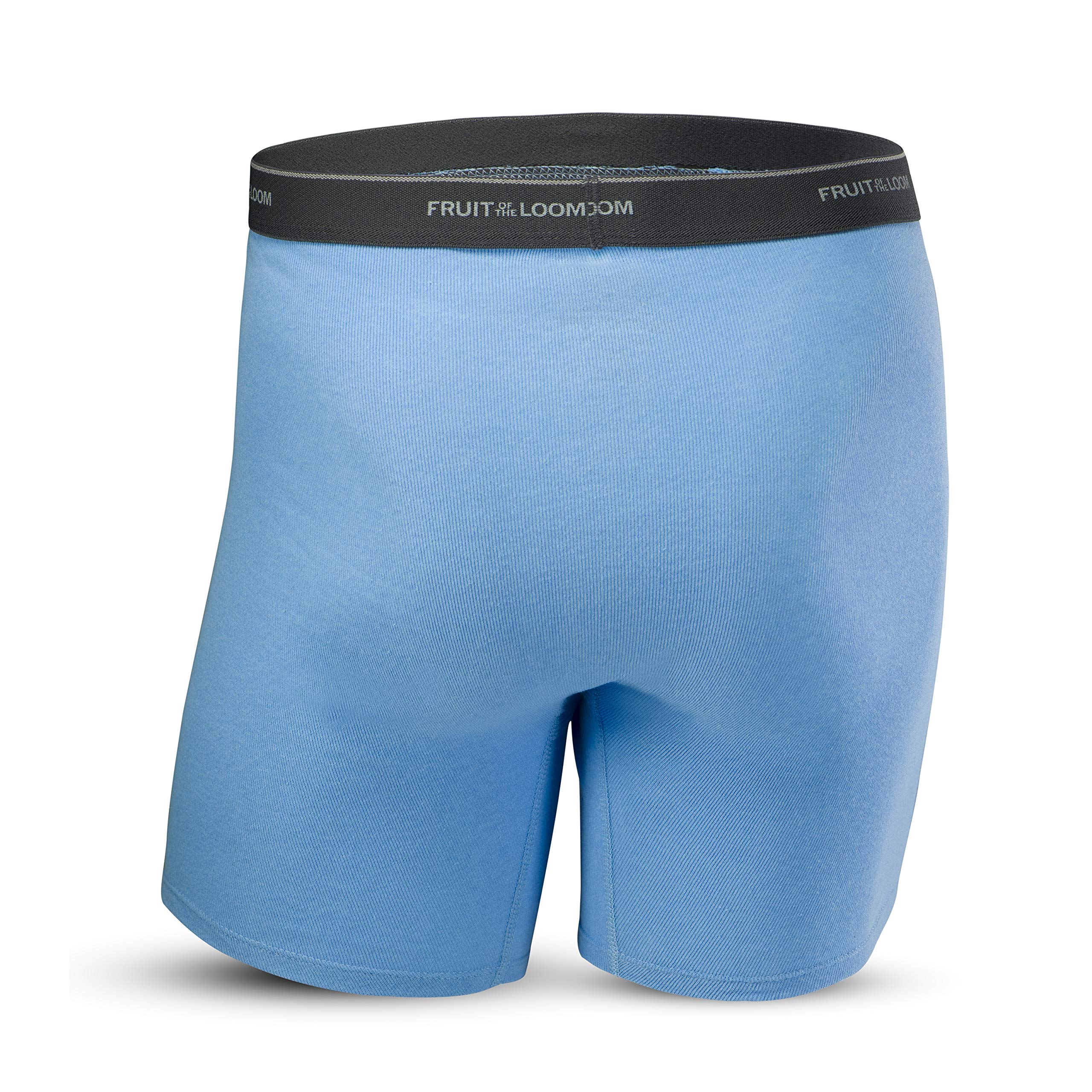 Fruit of the Loom Men's No Ride Up Boxer Briefs - Comfortable Cotton Underwear for Everyday Wear, Workout & Sports
