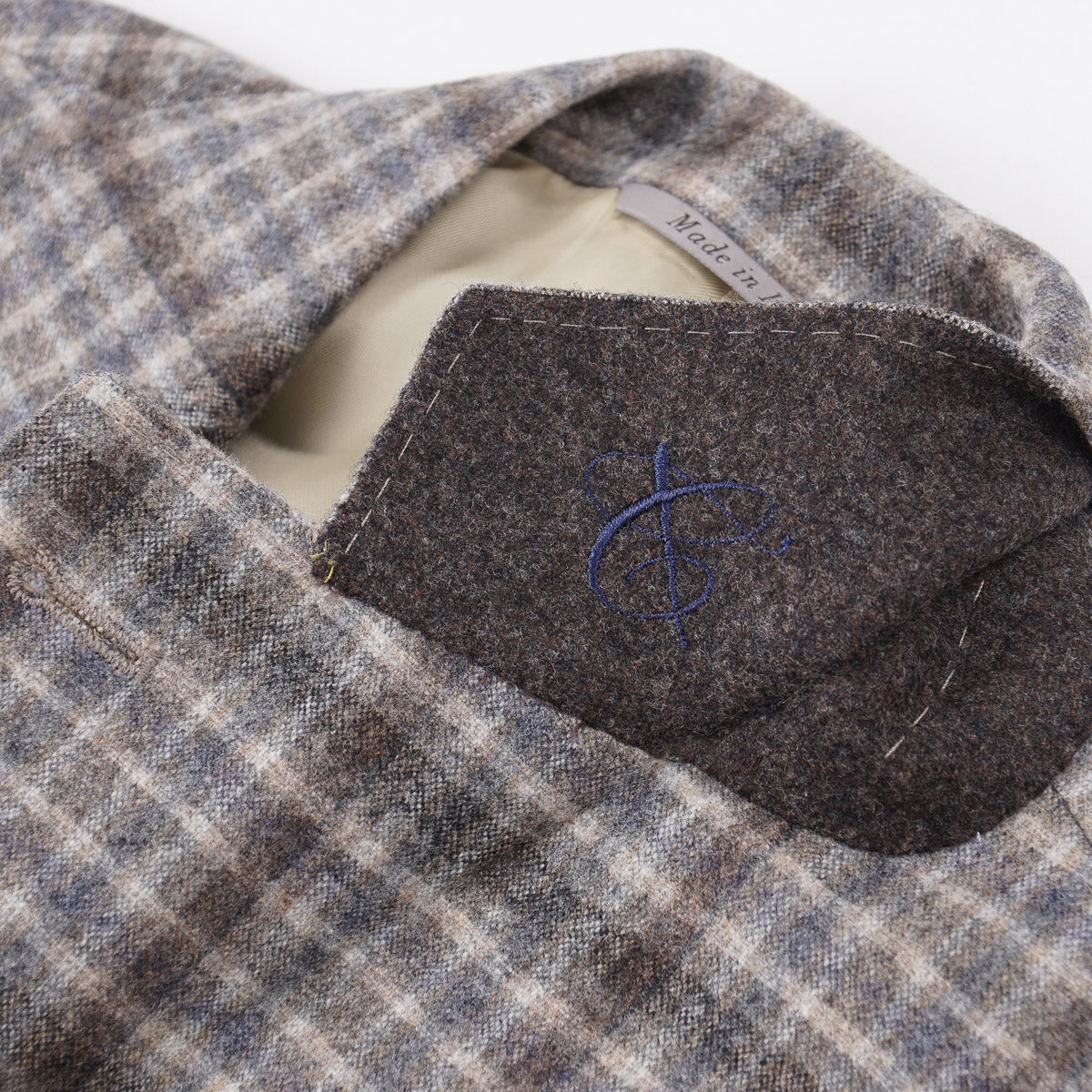 Canali Men's Flannel Wool 'Kei' Sport Coat - Premium Tailored Blazer for Business, Office & Formal Occasions