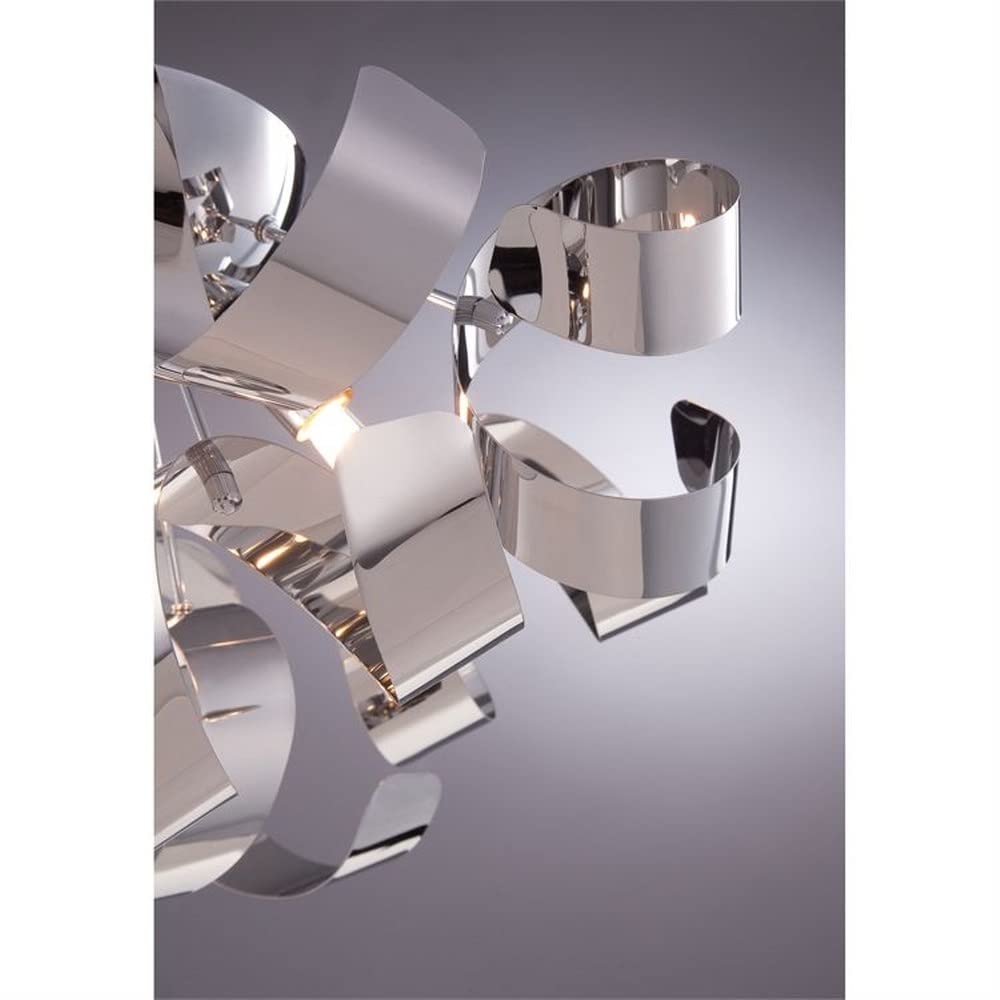 5-Light Modern Pendant Lighting Fixture - Polished Chrome Finish - 71-Bel-1759943 - Perfect for Dining Room, Kitchen Island or Entryway Lighting
