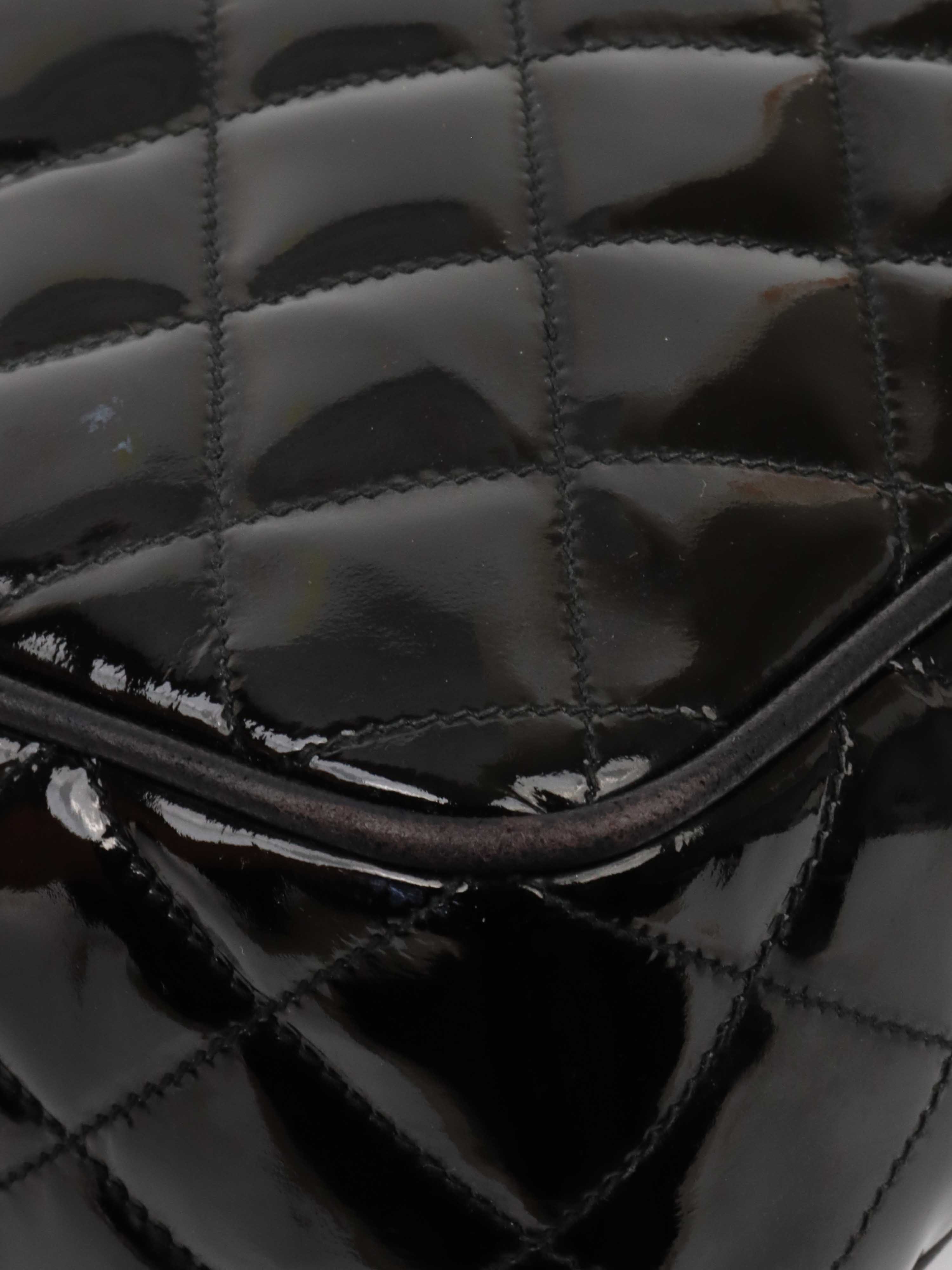 Chanel Black Patent Leather Shoulder Bag for Women - Luxury Designer Handbag for Work, Evening & Special Occasions