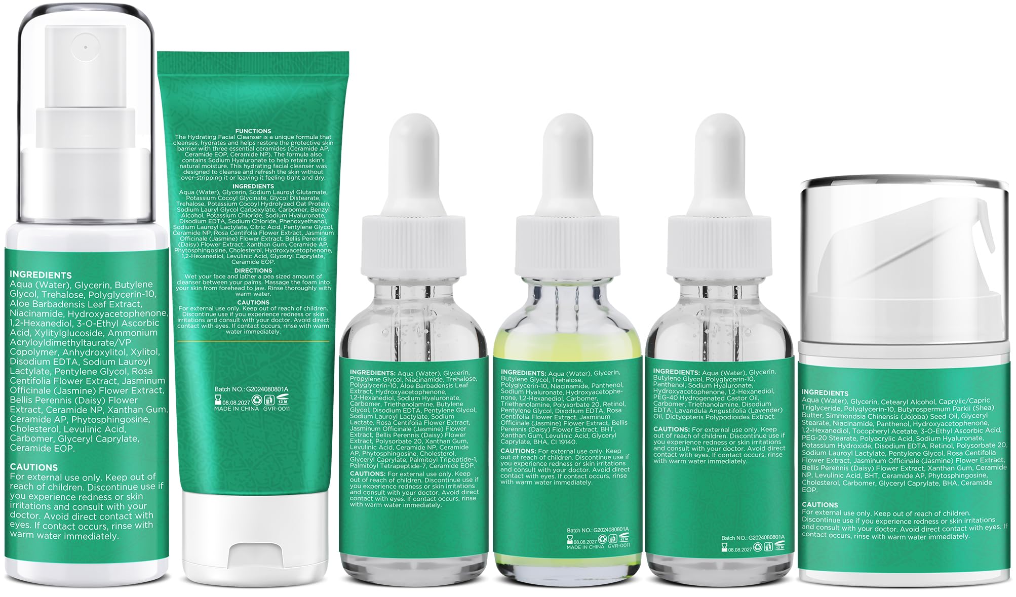 Best Anti-Aging Skincare Set for Women & Teens - Niacinamide Retinol Serum, Hyaluronic Acid Face Serum - Complete Facial Care Routine Kit - Perfect Christmas Gift for Her - Ideal for Daily Use & Special Occasions