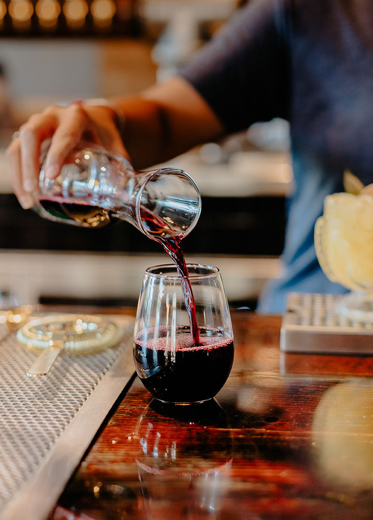 BarConic® 375ml Half Bottle Wine Carafe - Elegant Glass Decanter for Red, White & Rosé - Perfect for Dining, Gifting & Home Entertaining