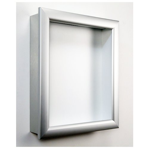 Stylish SUPER WIDE FACE Metal Framed Shadowbox Swing Frames - 2 Deep Display Case for Collectibles, Photos & Memorabilia - Perfect for Home Decor, Office Display & Gift Giving