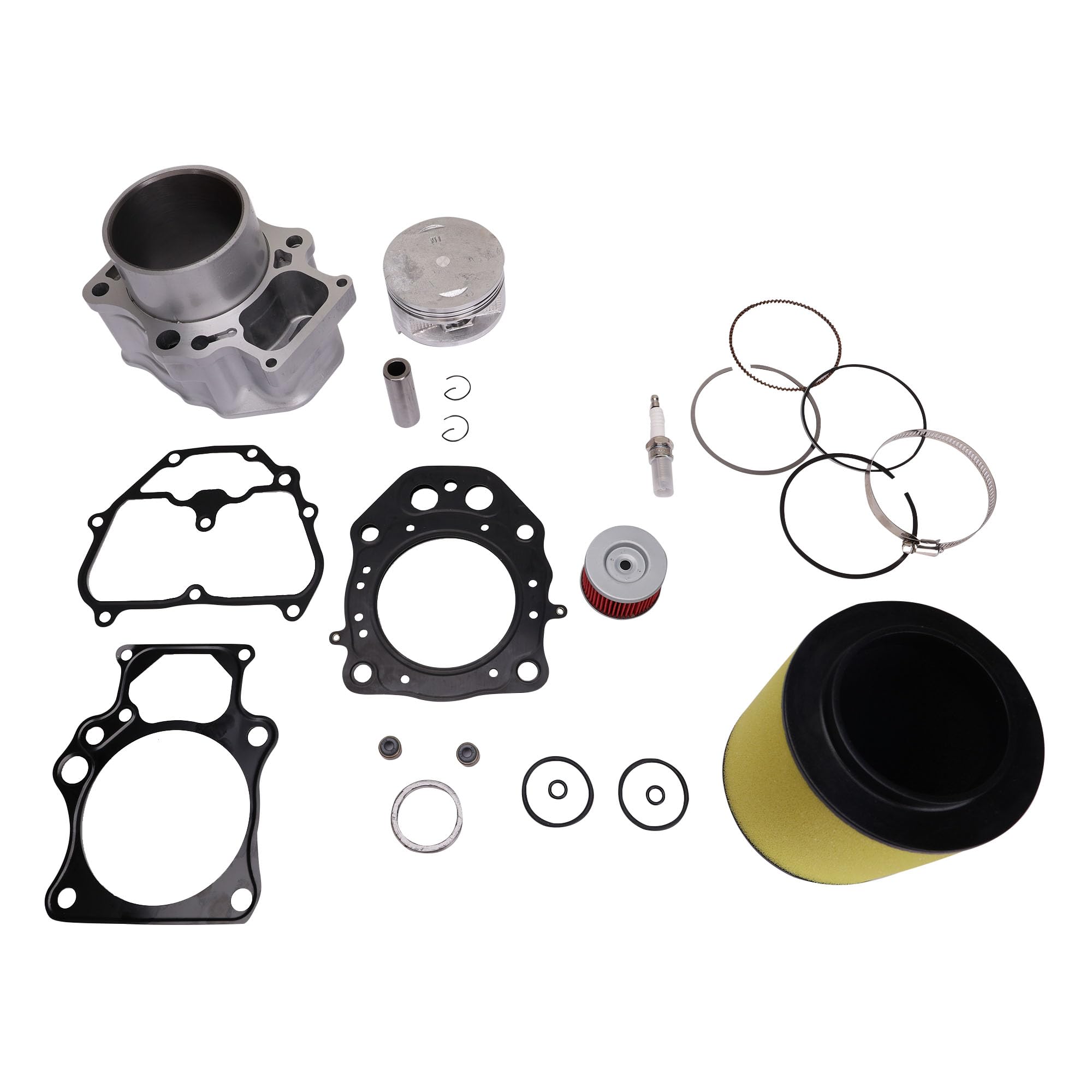 Honda TRX 420 Rancher Cylinder Top End Kit 2007-2020 - Complete Engine Rebuild Kit with Air Filter & Oil Filter - Perfect for ATV Maintenance & Off-Road Performance Upgrades