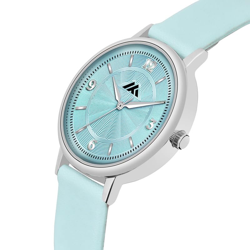 Elegant Analog Watches for Women - Stylish Sky Blue Rubber Band with Precious Design | Perfect for Casual Wear, Office & Everyday Use -156