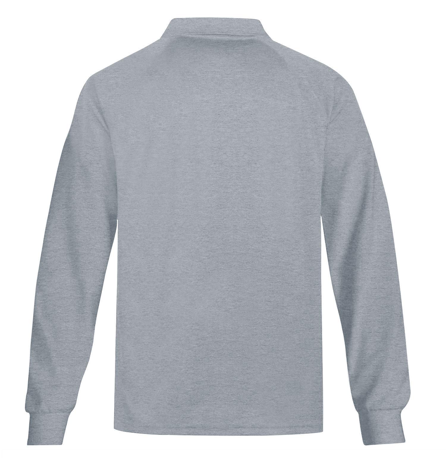 MOHEEN Men's Performance Pique Polo Shirt - UPF 50+ Sun Protection, Moisture Wicking, Long Sleeve Golf & Casual Shirt for Big & Tall (Sizes M-6XL) - Perfect for Golfing, Outdoor Activities & Business Casual Wear