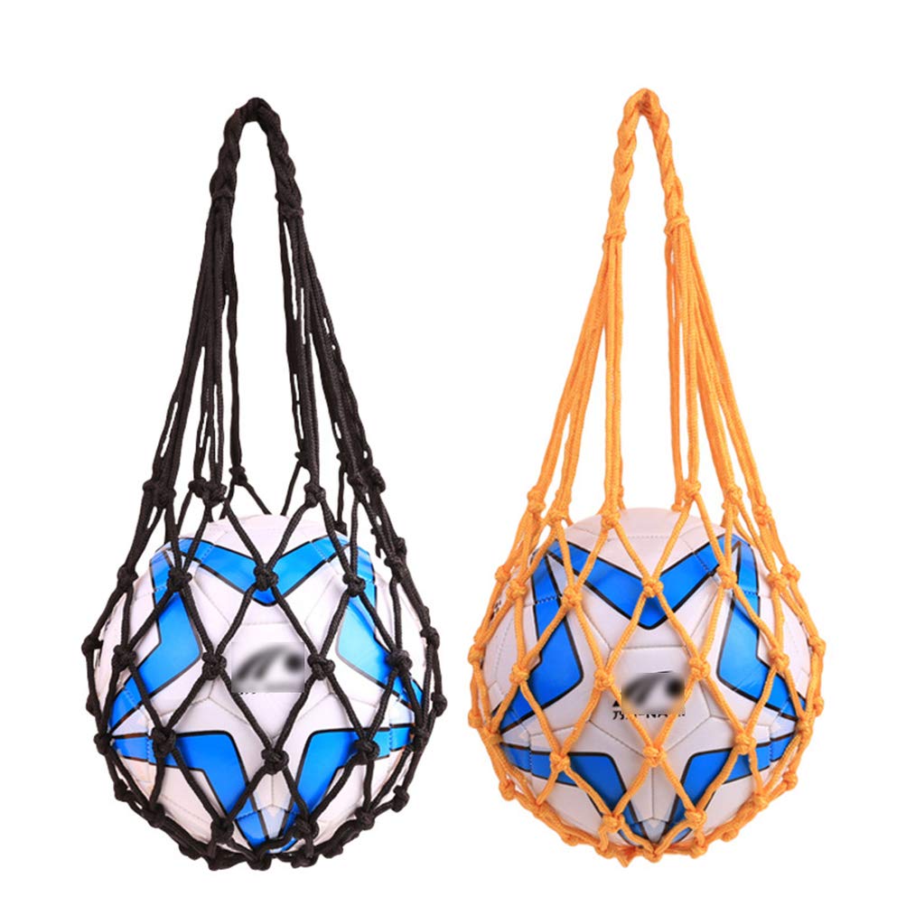 LIOOBO 2-Pack Sports Ball Bags - Breathable Mesh Drawstring Storage Bags for Basketball, Soccer, Football & Volleyball | Perfect for Gym, Training & Travel