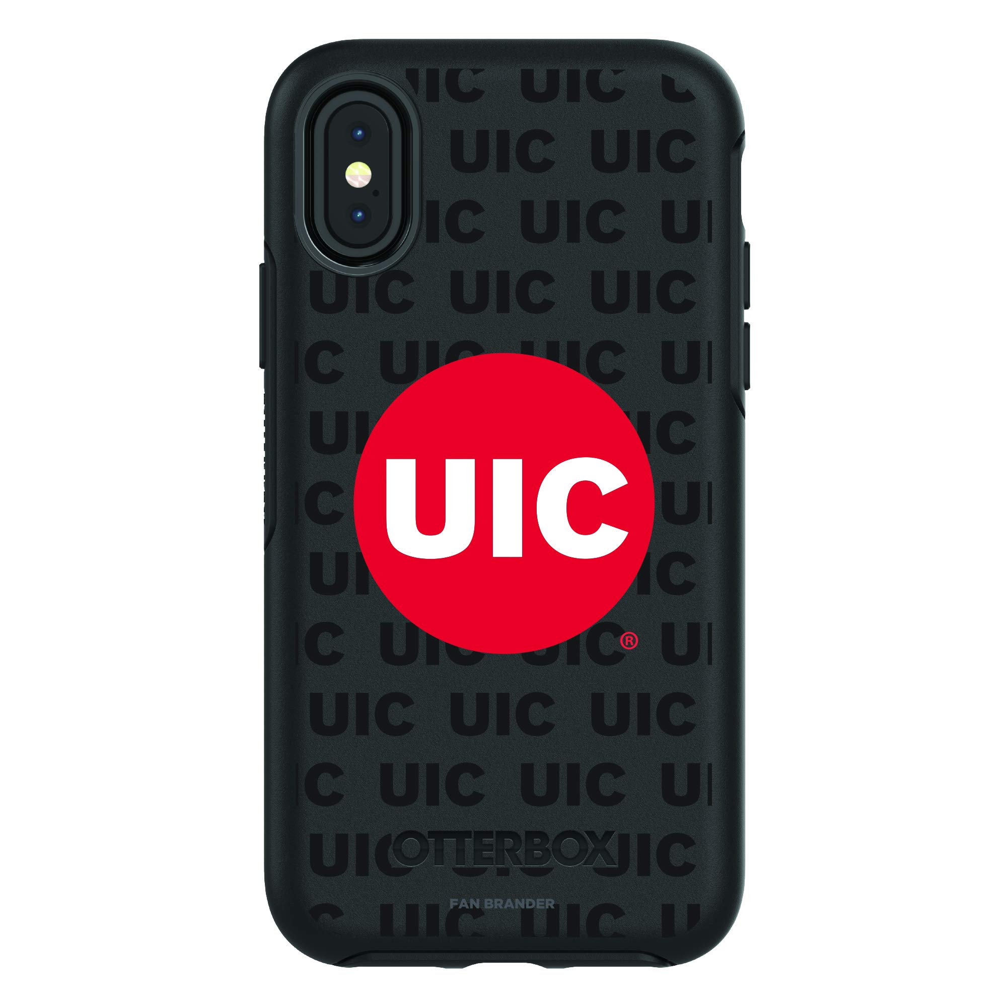 NCAA OtterBox Symmetry iPhone Case - Compatible with Apple iPhone, Repeating Wordmark Design - Perfect for School & Game Days