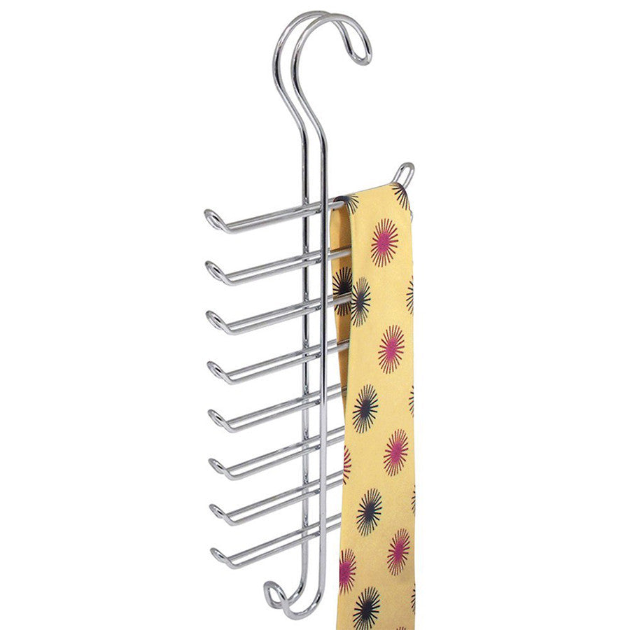 CLARITY Wooden Tie and Belt Organizer Rack - Stylish Storage for Neckties, Belts & Accessories - Perfect for Closet, Bedroom & Office Organization