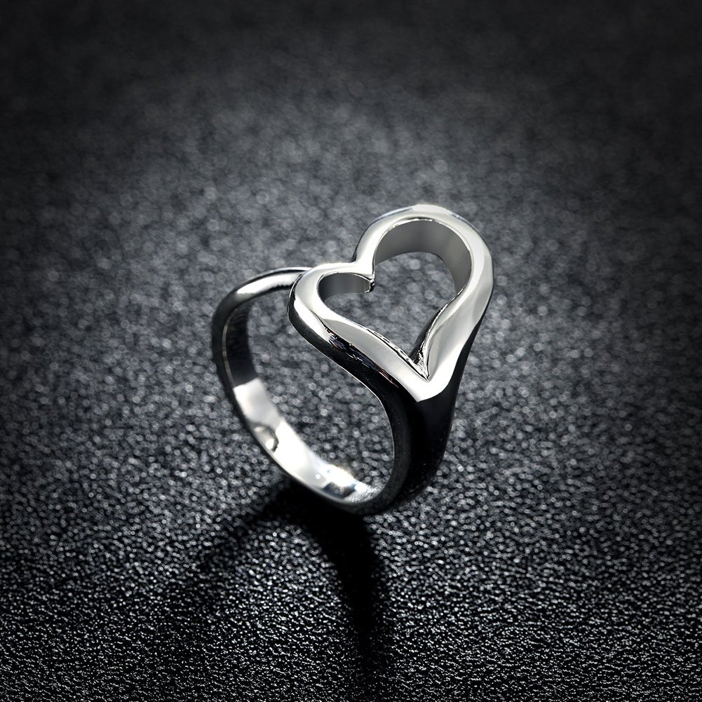 925 Sterling Silver Adjustable Open Ring for Women - Elegant Wedding Band, Promise Ring & Fashion Jewelry - Perfect for Engagements, Anniversaries & Everyday Wear