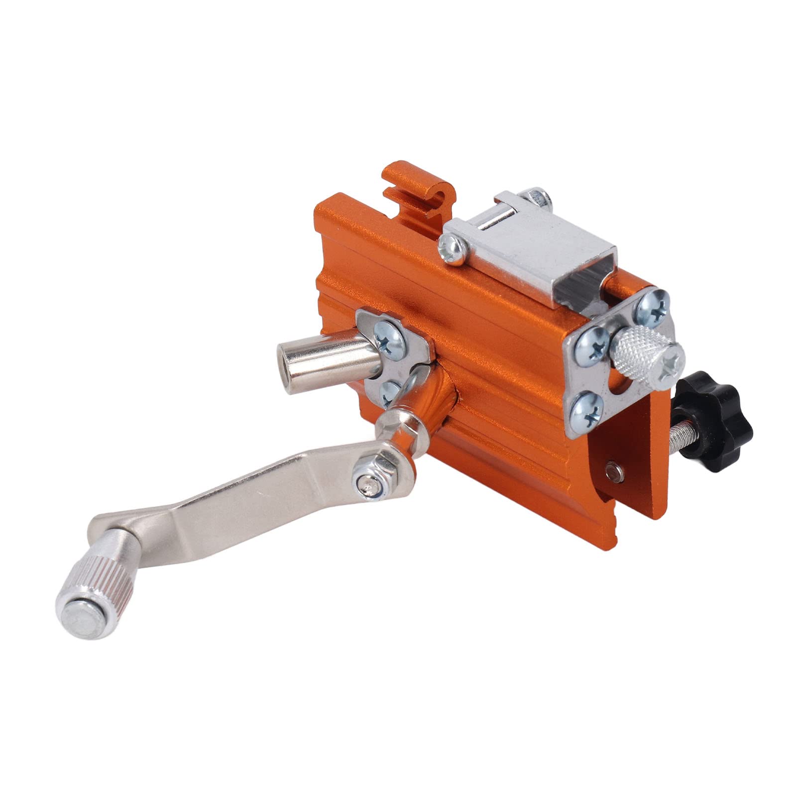 Fdit Portable Crank Chainsaw Sharpener Kit - Stainless Steel Chainsaw Blade Sharpening Jig & Grinder Tool for Precise Tooth Repair - Ideal for DIY Chainsaw Maintenance, Wood Cutting & Forestry Work