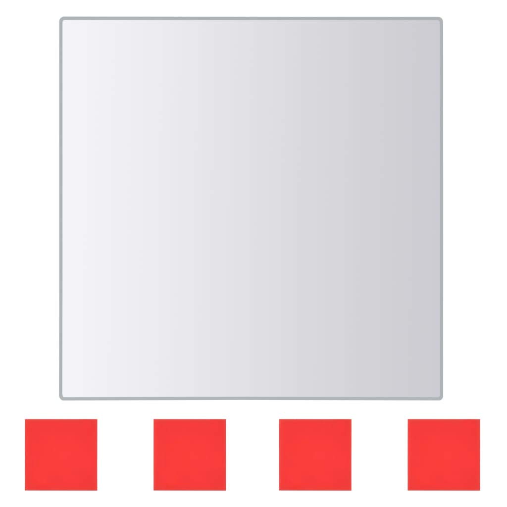 16-Piece Multi-Shape Mirror Tiles Set - Flexible Self-Adhesive Plastic Wall Mirrors for Home Decor, Bathroom, Bedroom & DIY Projects - Shatterproof Decorative Mirror Stickers (12