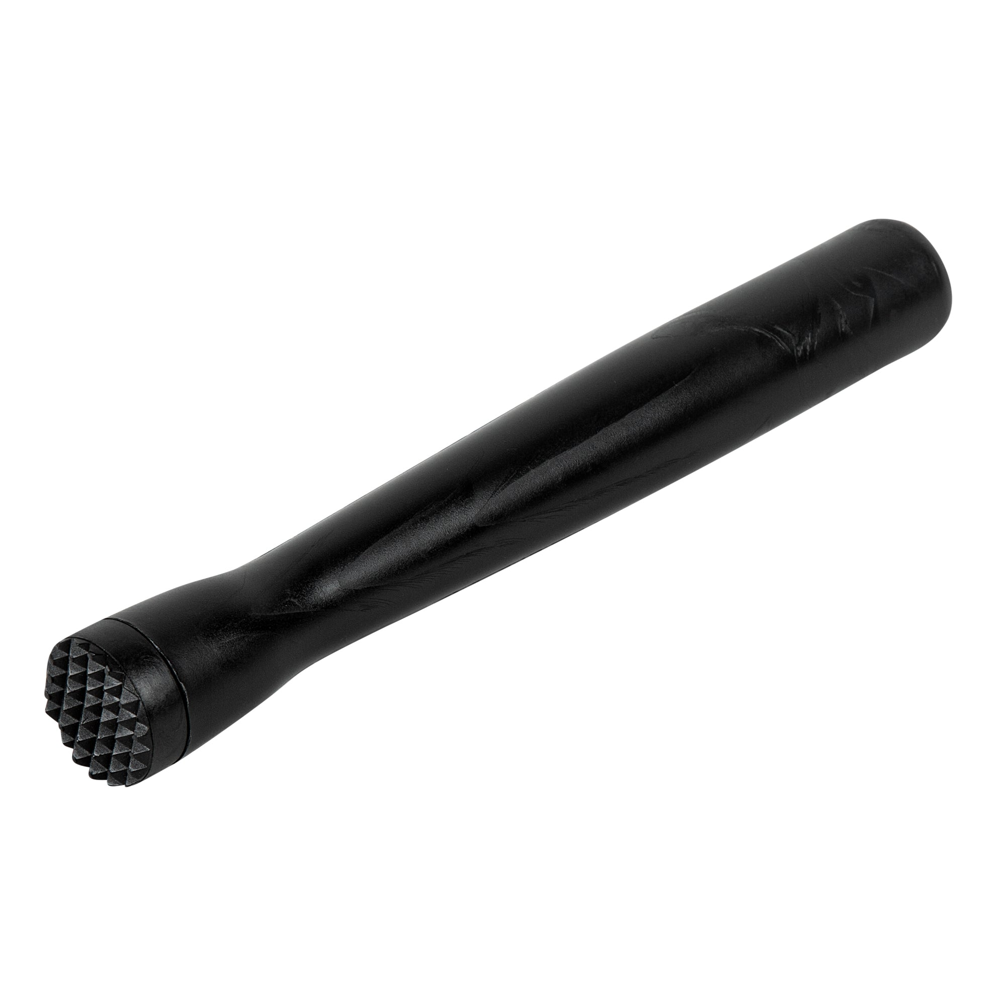 Bar Lux Black Plastic Cocktail Muddler & Tenderizer - 8.25