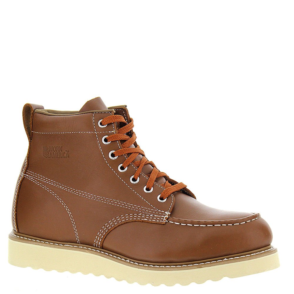 Men's Steel Toe Work Boots - Safety Shoes for Construction & Industrial Work - OSHA Compliant Heavy Duty Boots for Outdoor, Warehouse & Factory Use