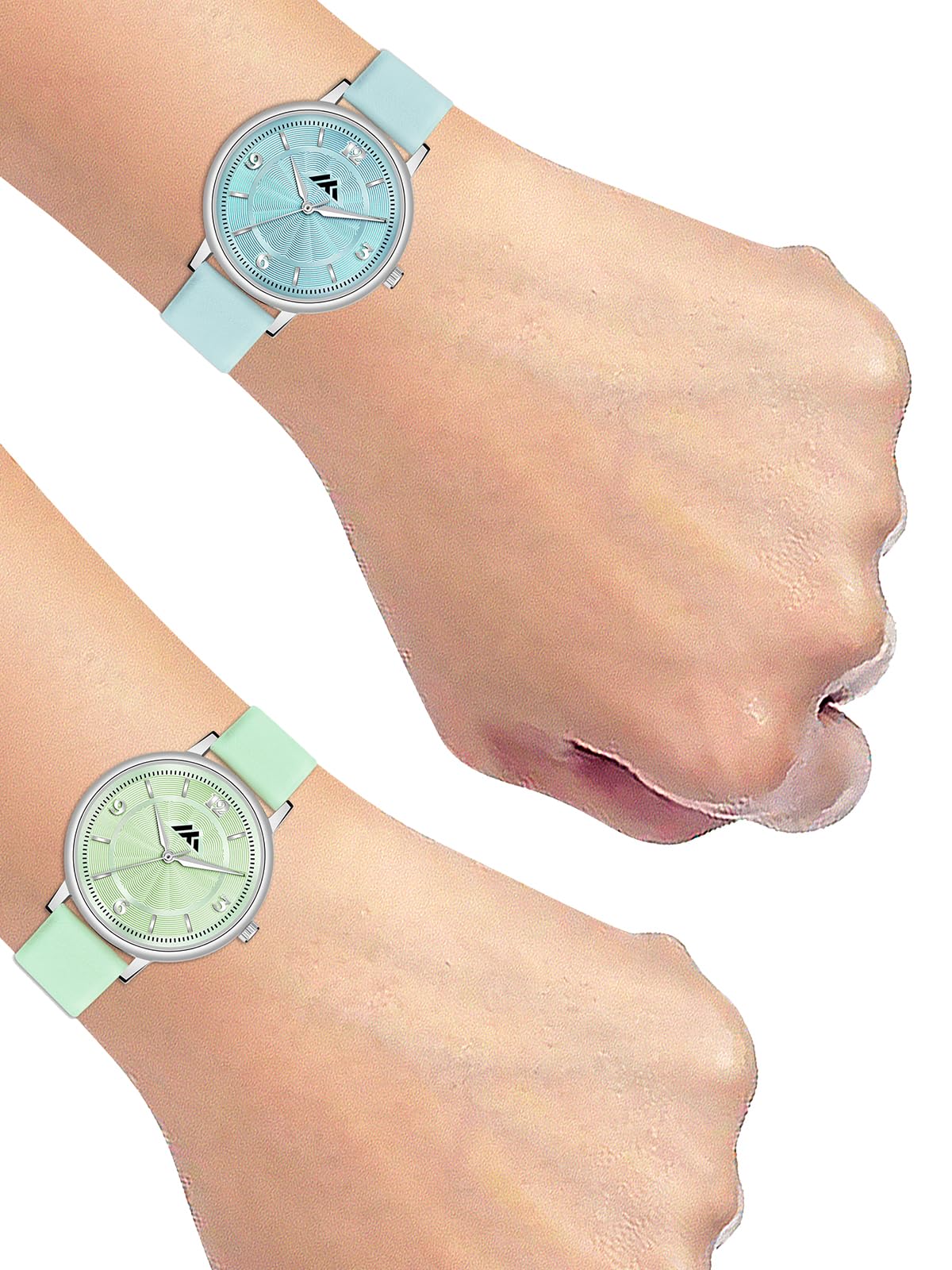 CLOUDWOOD Multicolor Analog Watches for Women & Girls - Stylish Combo Pack of 2 (MT541-545) | Perfect for Casual Wear, Office & Gift Giving