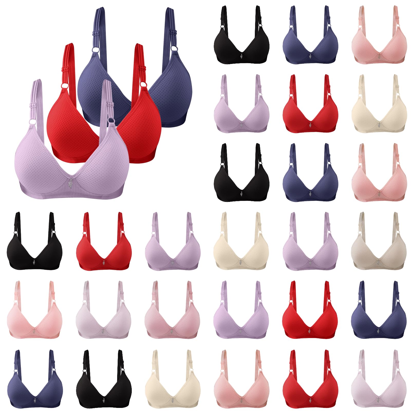 Women's Push Up Bra - Seamless Full Coverage Underwire Bra for Comfort & Lift | Perfect for Everyday Wear, Workout & Special Occasions