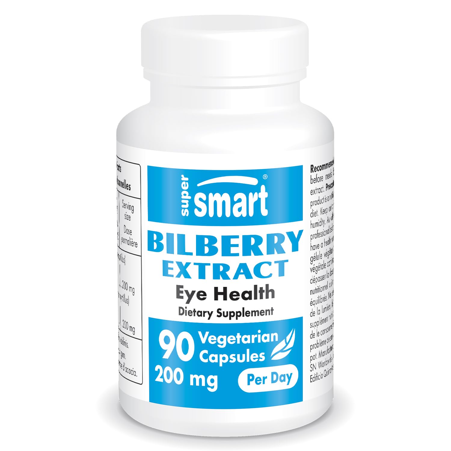 Premium Bilberry Extract Supplement - 25% Anthocyanins for Eye Health | Non-GMO, Gluten Free Vegan Capsules | Supports Night Vision & Eye Strain Relief | 90 Vegetarian Capsules - Vaccinium Myrtillus Fruit Extract for Digital Screen Users & Gamers