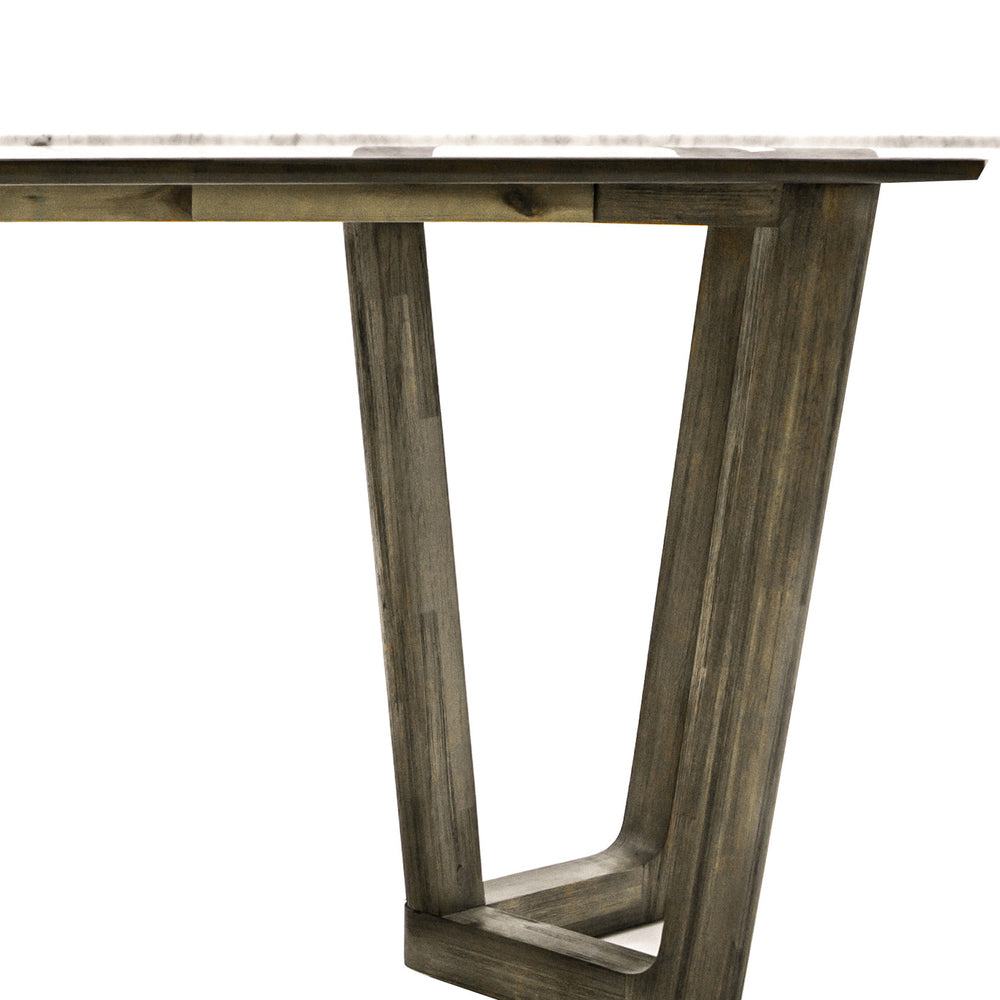 Rectangle Marble Top Dining Table - Modern Kitchen & Dining Room Furniture for Home Decor | Perfect for Family Gatherings & Dinner Parties
