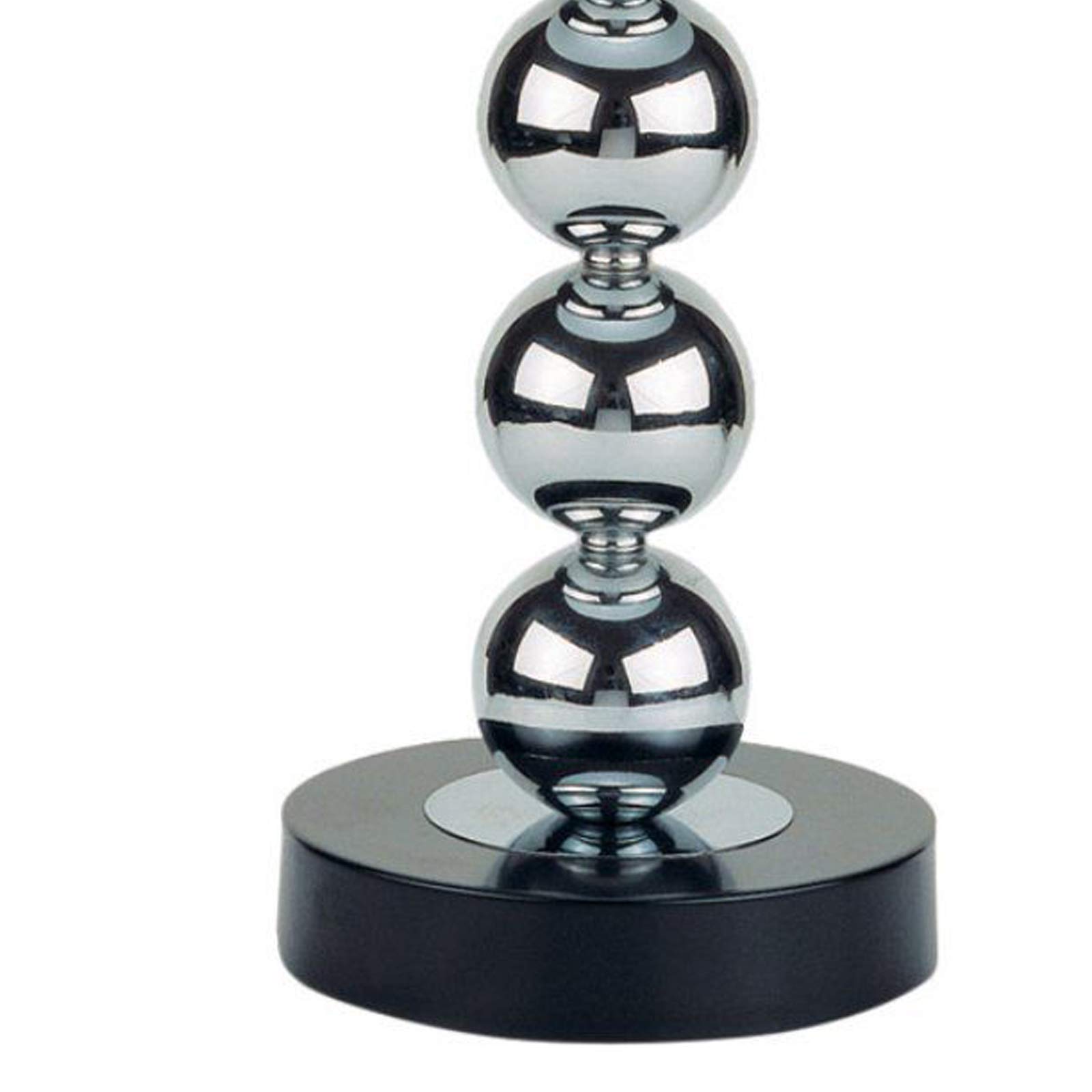 Benjara 2-Pack Black and Silver Metal Table Lamps with Fabric Drum Shade - Modern Bedside Lighting for Bedroom, Living Room, or Office