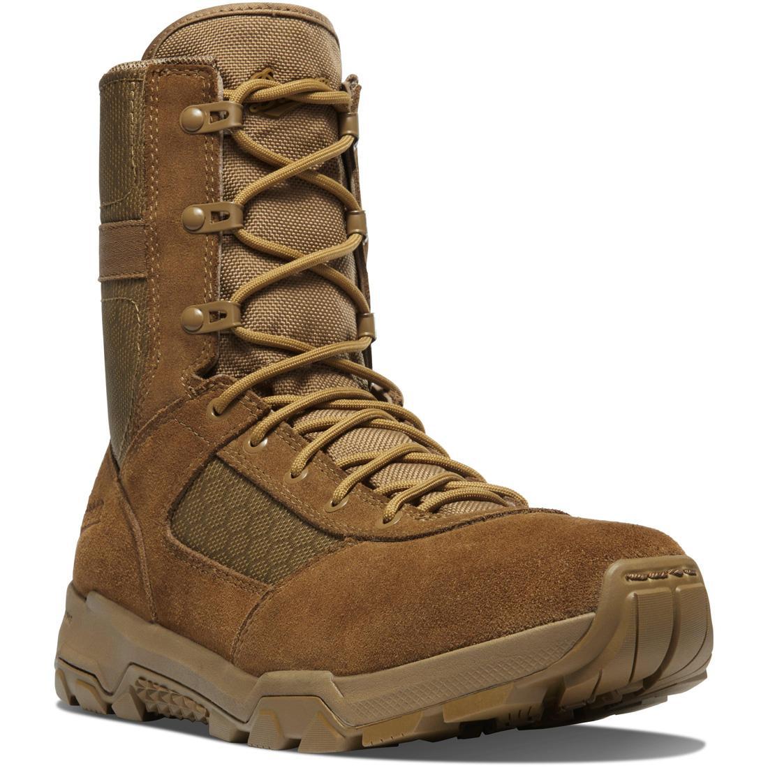 Sonic 8 Hot Military Boots Coyote Brown - Tactical Combat Boots for Men, Durable & Lightweight for Outdoor Hiking, Work, and Military Use