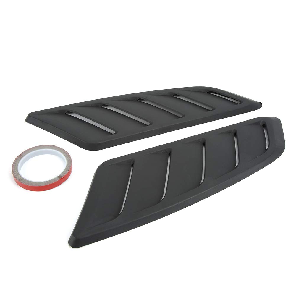 Universal Black ABS Bonnet Air Vent Cover - High Performance Car Intake Scoop Hood for Enhanced Airflow & Engine Cooling - Perfect for Car Modifications & Racing Upgrades