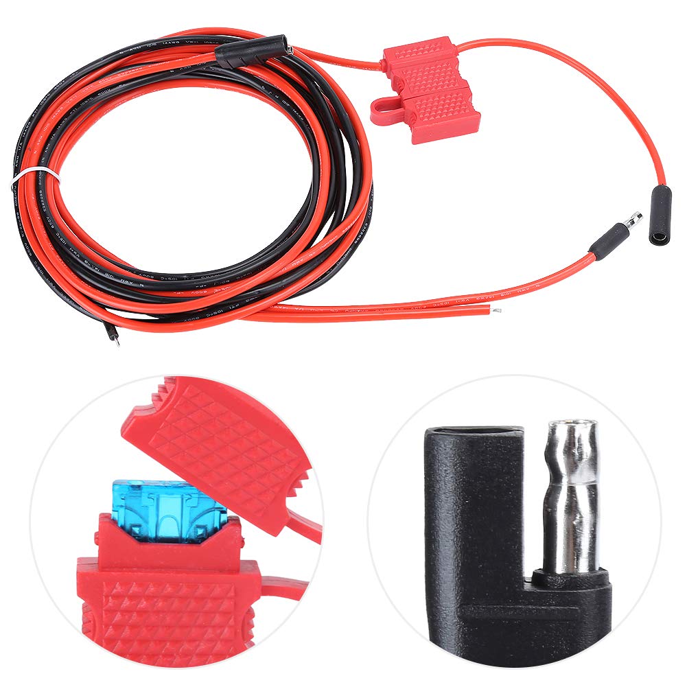 Motorola Radio Power Cable HKN4137 PM400 CM200 CM300 with Fuse - Professional Grade Replacement Part for Two-Way Radios | Ideal for Emergency Services, Security & Construction Teams