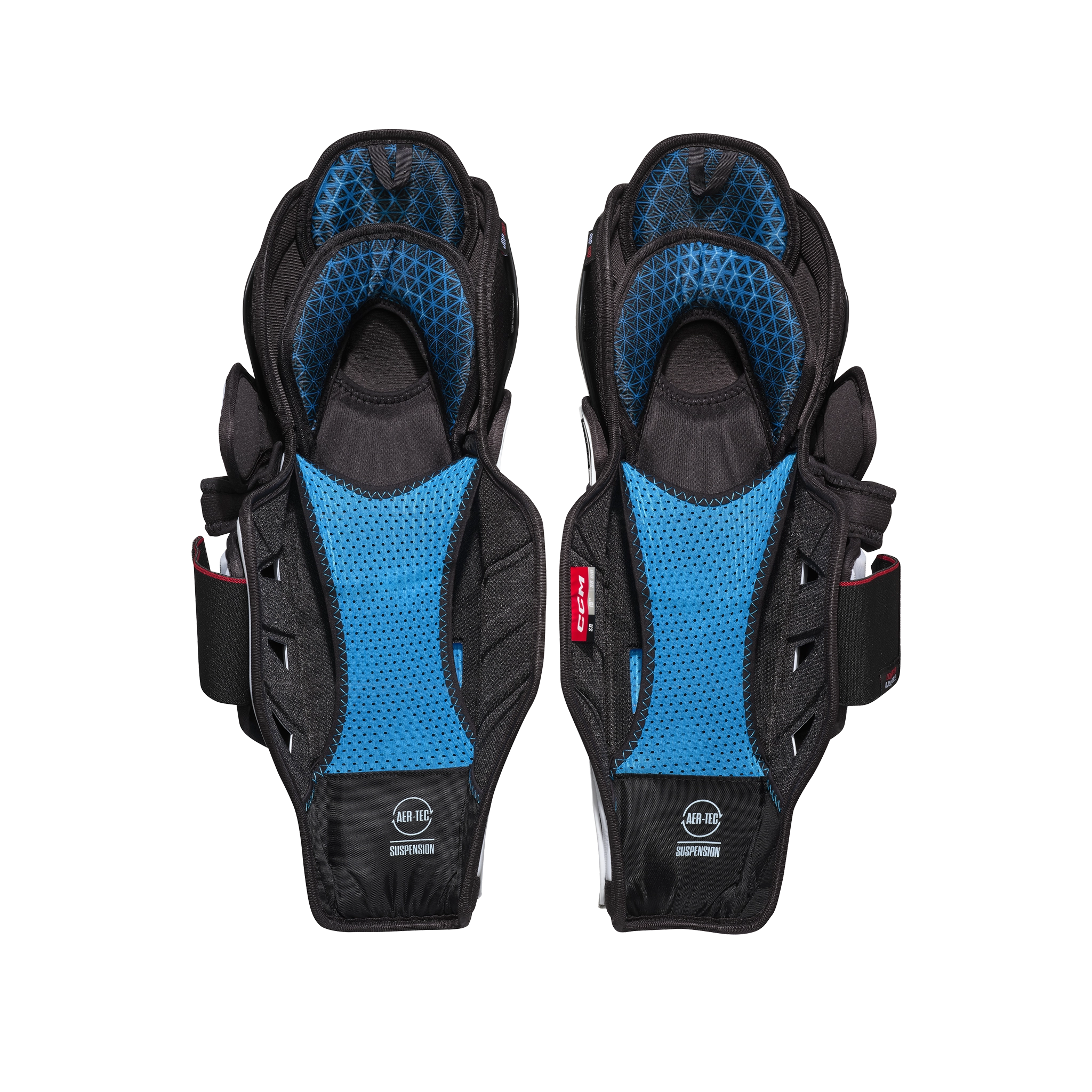 CCM JetSpeed FT8 Junior Hockey Shin Guards - Lightweight & Protective for Youth Players - Perfect for Ice Hockey & Roller Hockey Training