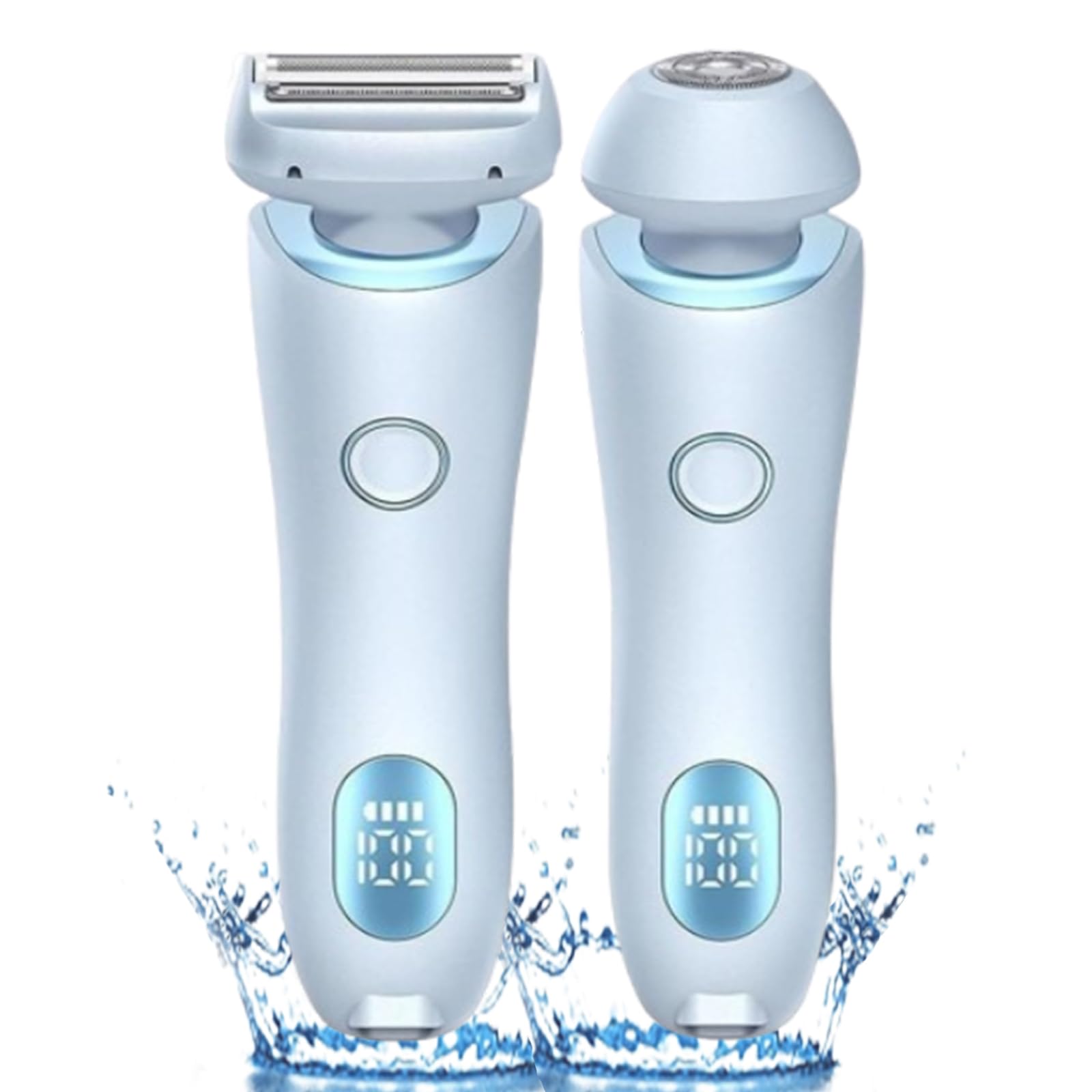 Duskofficial The Glide Pro 3.0 Waterproof Electric Razor for Men - Blue, Cordless Wet/Dry Shaver with Livora Silkglide Technology - Perfect for Travel, Gym & Daily Shaving